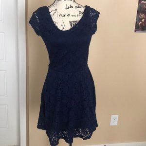 Navy blue lace dress